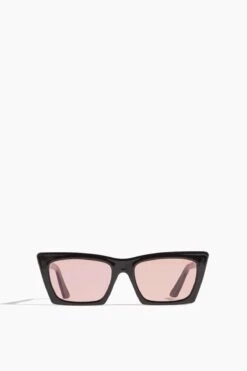Type 04 Cateye Sunglasses In Black/Pink
