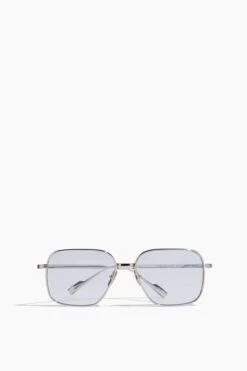 Titan Aviator Sunglasses In Silver/Blue