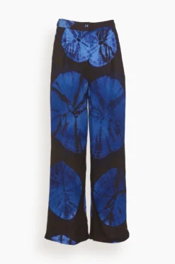 Ayokun Pant In Blue And White Tie Dye