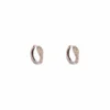 Pave Diamond Snake Huggie Earrings