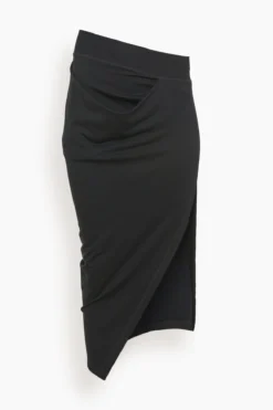 JW Anderson Asymmetric Draped Skirt In Black