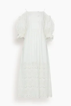ULLA JOHNSON Narcisa Dress In Pristine