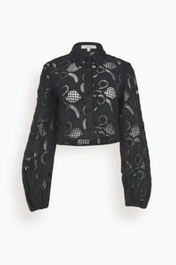 DOROTHEE SCHUMACHER Generous Gaze Cotton Blouse In Pure Black