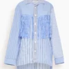 Westerner Overshirt In Blue Stripe