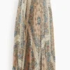 Sacai Bandana Print Skirt In Beige