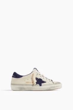 Golden Goose Superstar Sneaker In Cream/Blue/Ice