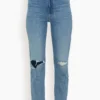 MOTHER High Waisted Rider Flood Jean In Wild And Wicked
