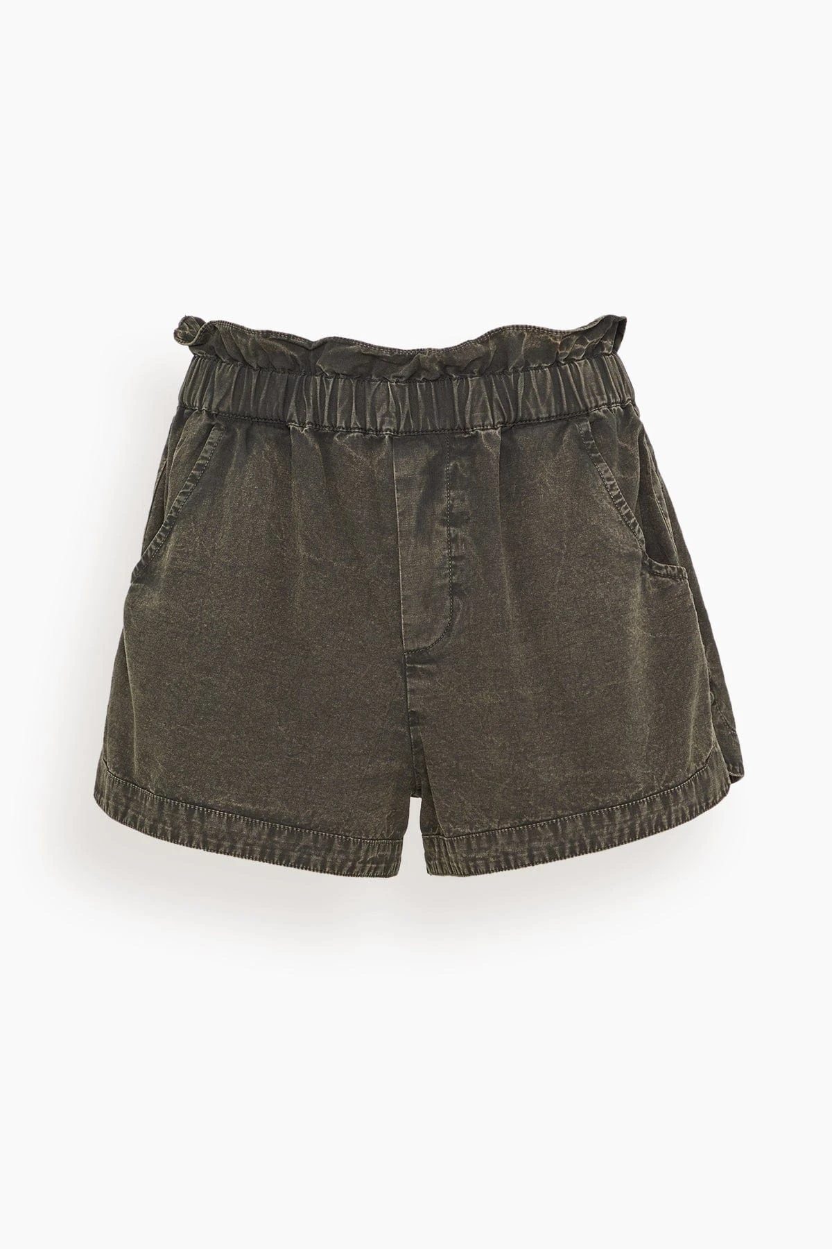 SEA Juni Garment Dye Short In Black