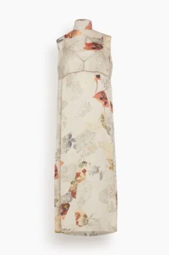 Dries Van Noten Daras Dress In Ecru