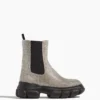Sid Crystal Lug Sole Boot In Clear