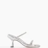Wandler June Strass Sandal In Silver