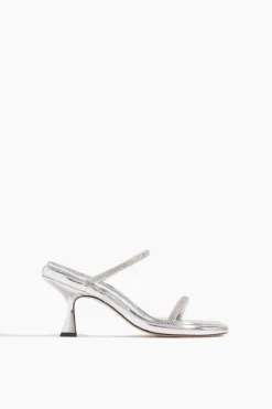 Wandler June Strass Sandal In Silver
