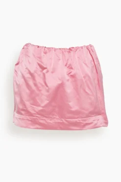 Gilda Gonna Corta Duchesse In Peonia Pink