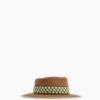 Gerhard Felt Hat In Beige/Green