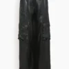 Beatriz Wide Leg Cargo Pant In Black