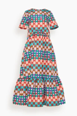 Belle Dress In Mezzaluna Rainbow