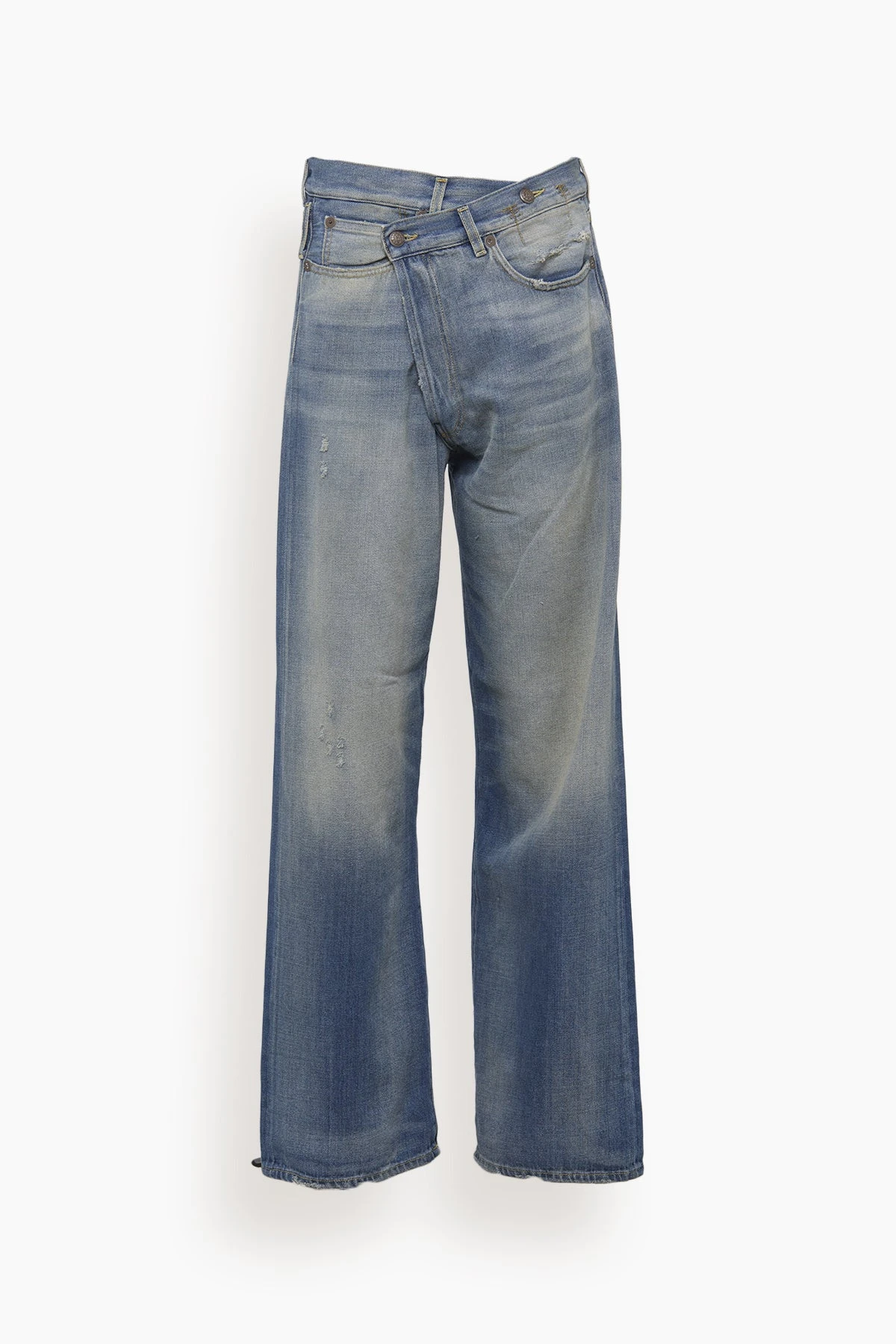 R13 Cross Over Wideleg Jean In Delancey