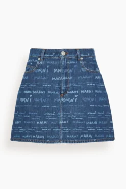 Marni Skirt In Iris Blue