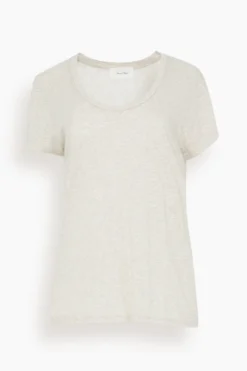 American Vintage Jacksonville Shirt In Creme Chine