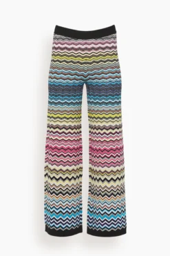 Missoni Trouser In Black Multicolor