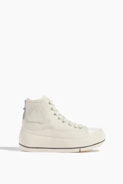 R13 High Top Sneaker In Ecru
