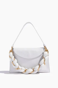 PROENZA SCHOULER Braided Chain Shoulder Bag In Optic White