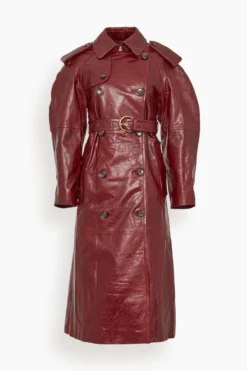 ULLA JOHNSON Marlowe Coat In Mahogany