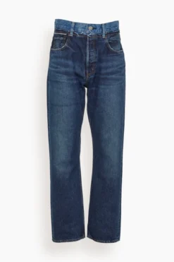 MV Boulder Wide Straight Jean In Dark Blue