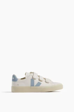 Veja Recife Logo Sneaker In Extra White Steel
