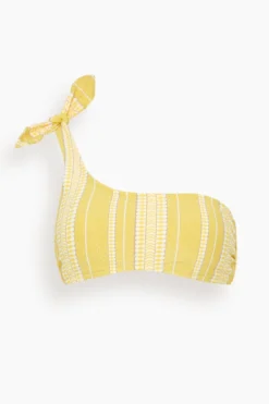 Luchia One Shoulder Top In Yellow