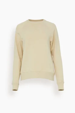 Golden Goose Regular Crewneck Sweatshirt In Marzipan/Red/White/Blue