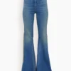 Heidi Sling Super High Rise Super Bell Trouser In Taylor Medium Denim