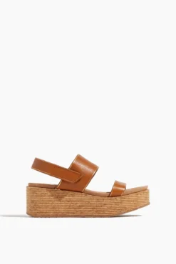 Nur Sandal In Teak Vachetta