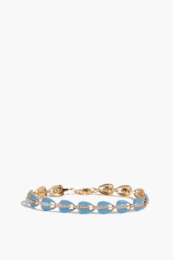 Tennis Bracelet In Turquoise Enamel