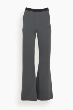 MM6 Maison Margiela Flared Leg Trouser In Charcoal