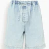 Prasa Short In Bleached Denim