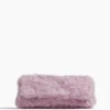 Dries Van Noten Fluffy Folded Clutch In Lilac
