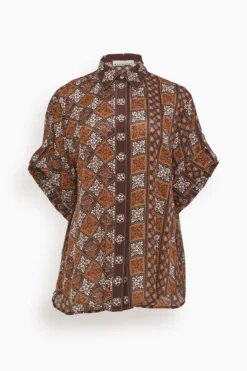 Carmella Shirt In Chocolate