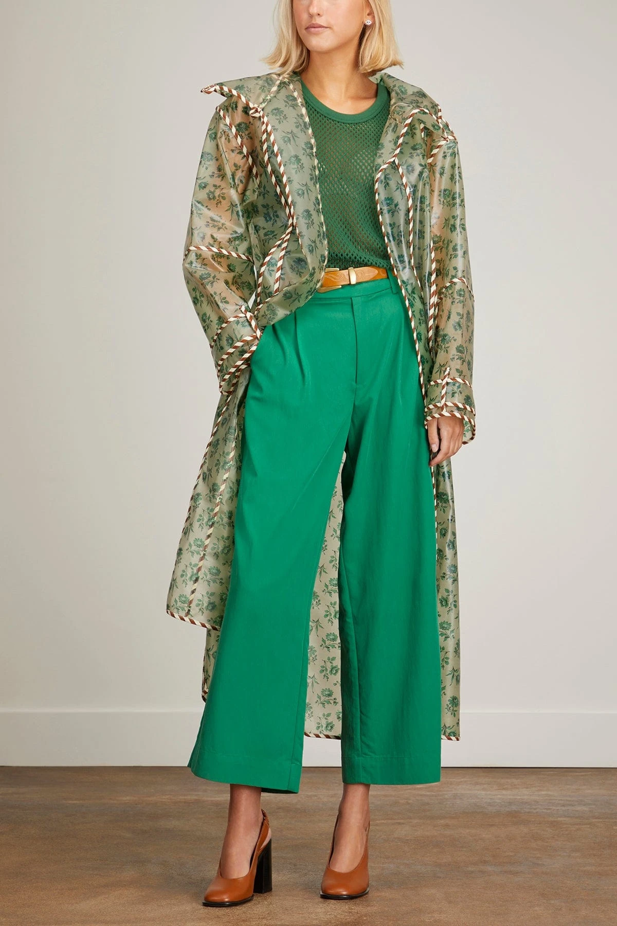 Abigail Raincoat In Green - Image 2