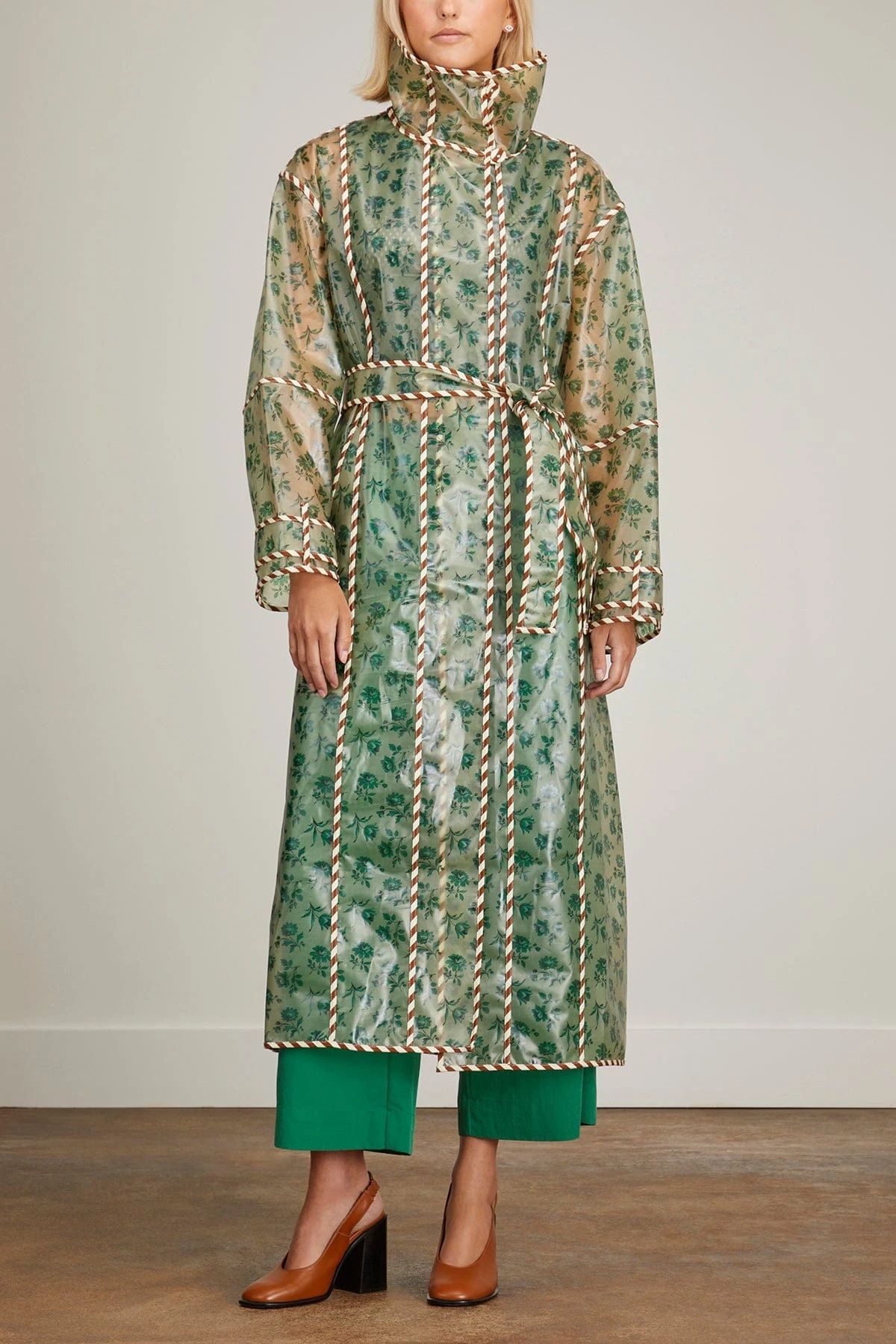 Abigail Raincoat In Green - Image 3