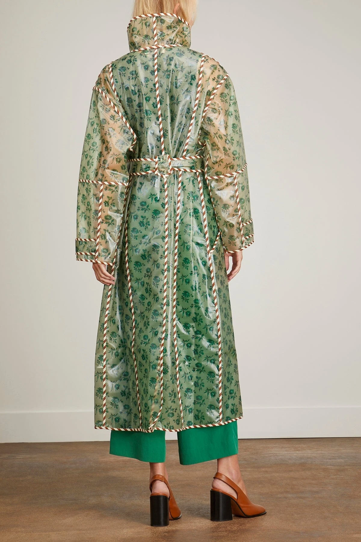 Abigail Raincoat In Green - Image 4