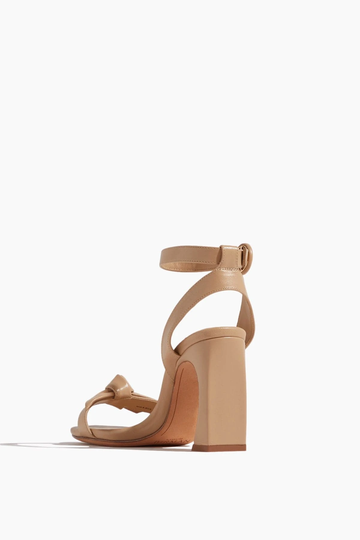 Clarita Bar Heel Sandal In Nude - Image 3