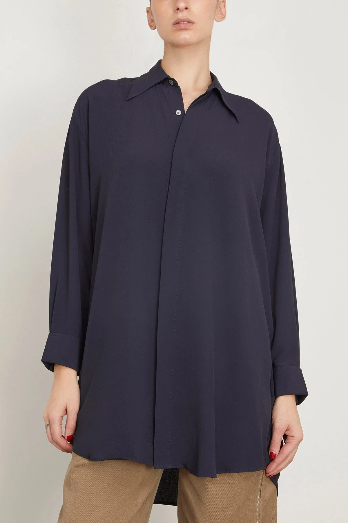 Shirt Dress In Blue - Image 3