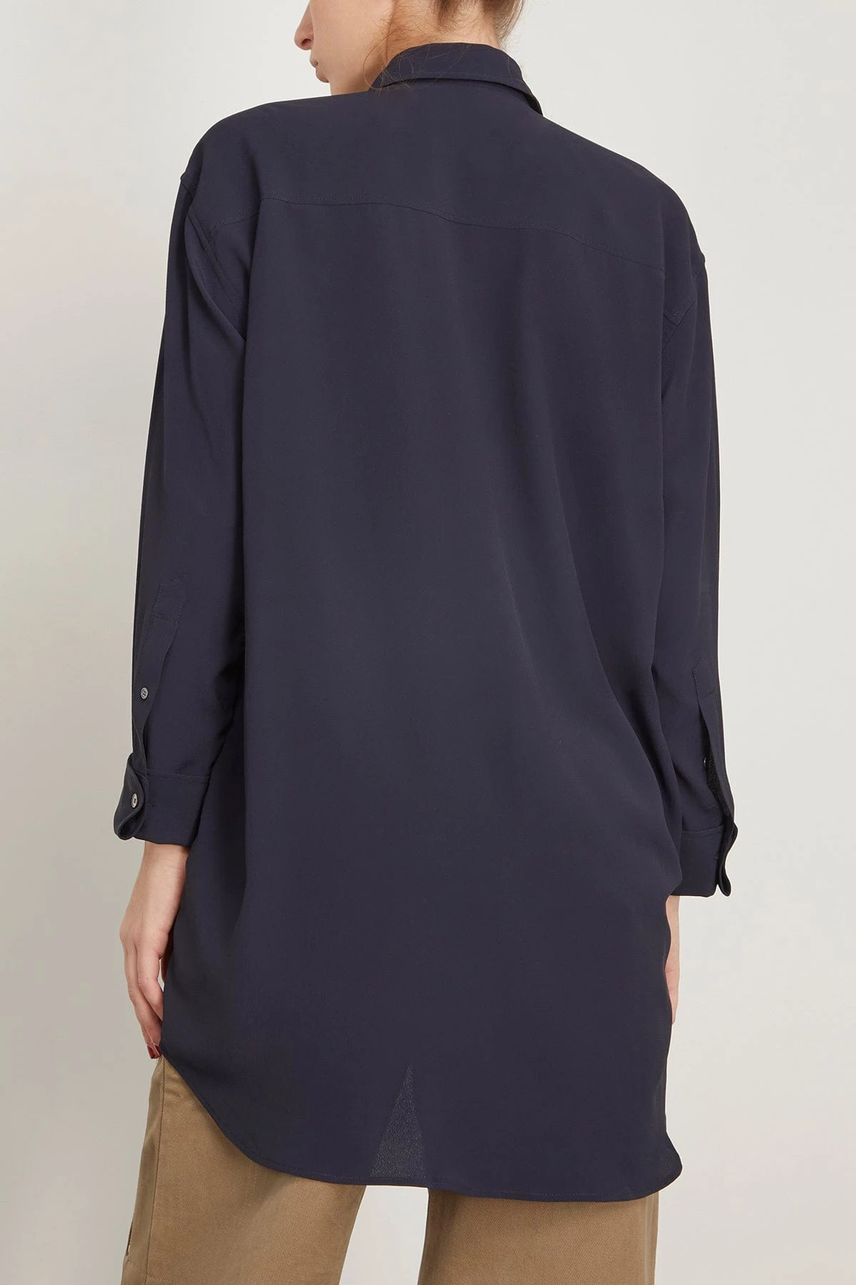 Shirt Dress In Blue - Image 4