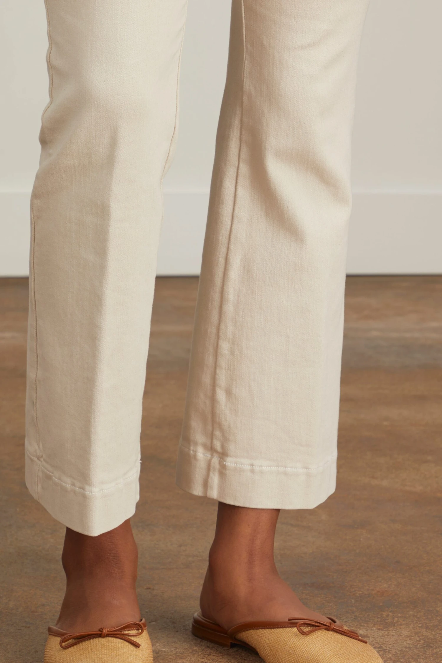 Faye Flare Cropped Pant In Khaki - Image 5