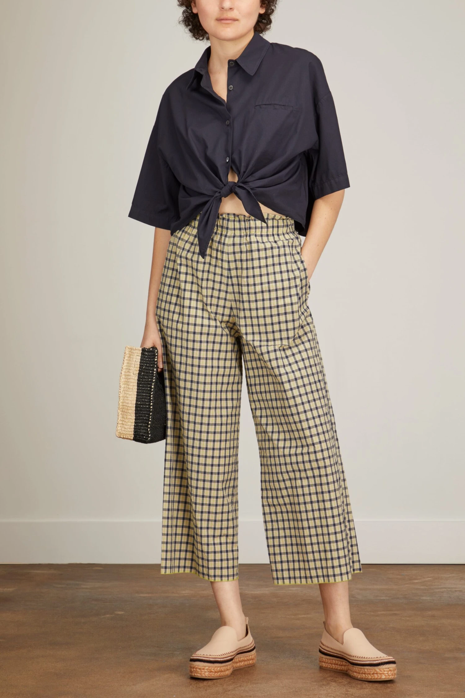 Knot Shirt In Navy - Image 2