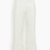 Summer Staples Belted Crop Wide Leg Pant In White