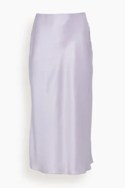 Miranda Midi Silk Skirt In Prism