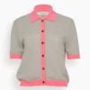 Brielle Top In Stone/Pink Lemonade