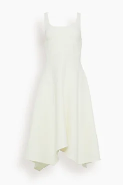 Barre Bustier Dress In Off White